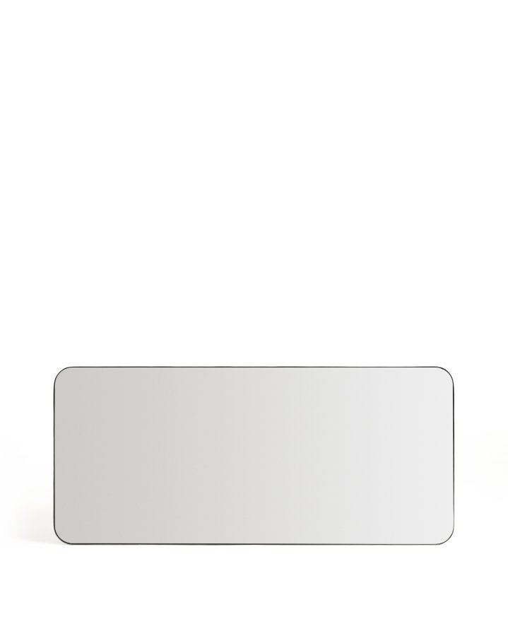 KAVE HOME Marco v�gspejl, rektangul�r - spejlglas og sort metal (80x180)