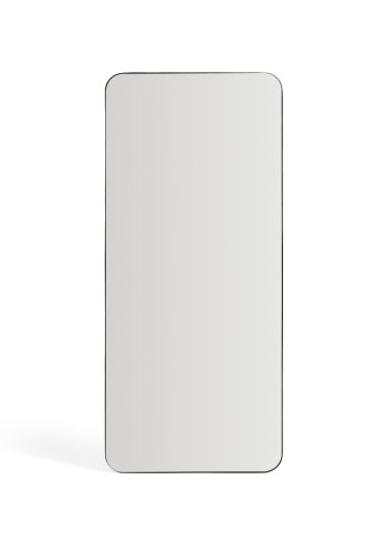 KAVE HOME Marco v�gspejl, rektangul�r - spejlglas og sort metal (80x180)