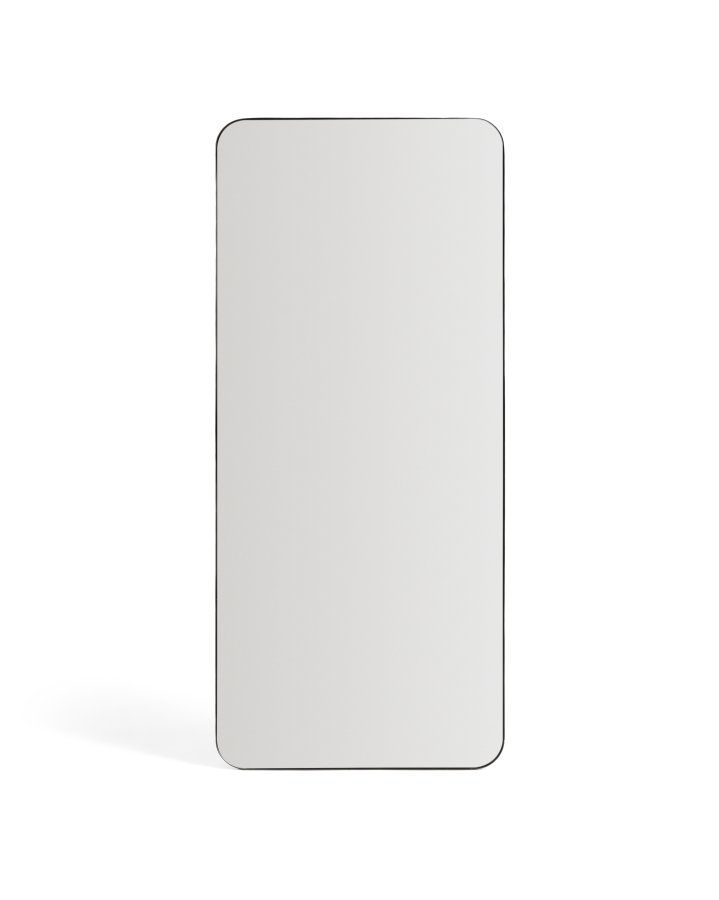 KAVE HOME Marco v�gspejl, rektangul�r - spejlglas og sort metal (80x180)