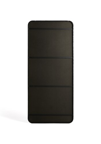 KAVE HOME Marco v�gspejl, rektangul�r - spejlglas og sort metal (80x180)