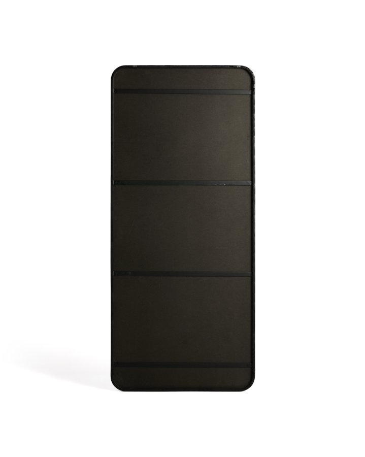 KAVE HOME Marco v�gspejl, rektangul�r - spejlglas og sort metal (80x180)