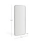 KAVE HOME Marco v�gspejl, rektangul�r - spejlglas og sort metal (80x180)