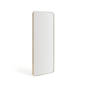 KAVE HOME Marco v�gspejl, rektangul�r - spejlglas og guld metal (80x180)