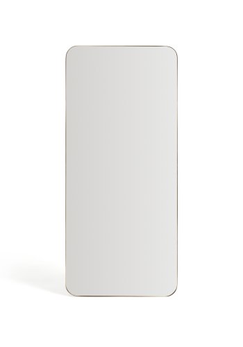 KAVE HOME Marco v�gspejl, rektangul�r - spejlglas og guld metal (80x180)