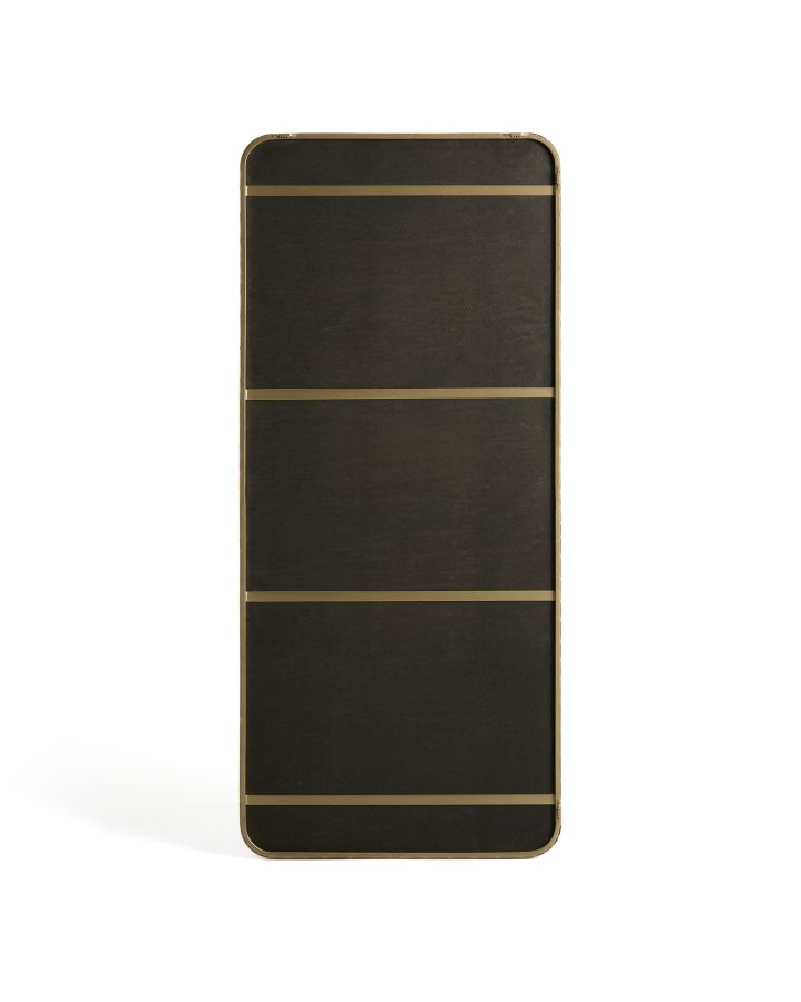 KAVE HOME Marco v�gspejl, rektangul�r - spejlglas og guld metal (80x180)