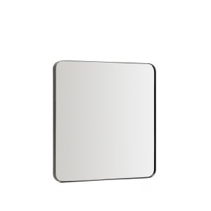 KAVE HOME Marco v�gspejl, kvadratisk - spejlglas og sort metal (60x60)