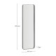 KAVE HOME Marco v�gspejl, rektangul�r - spejlglas og sort metal (55,5x150,5)