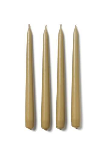KAVE HOME Talinen stearinlys - beige (s�t med 4)