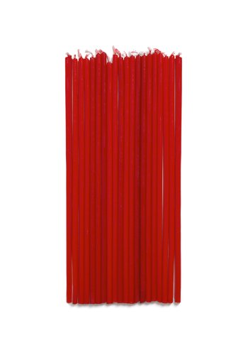 KAVE HOME Solvin r�de stearinlys (s�t med 20)