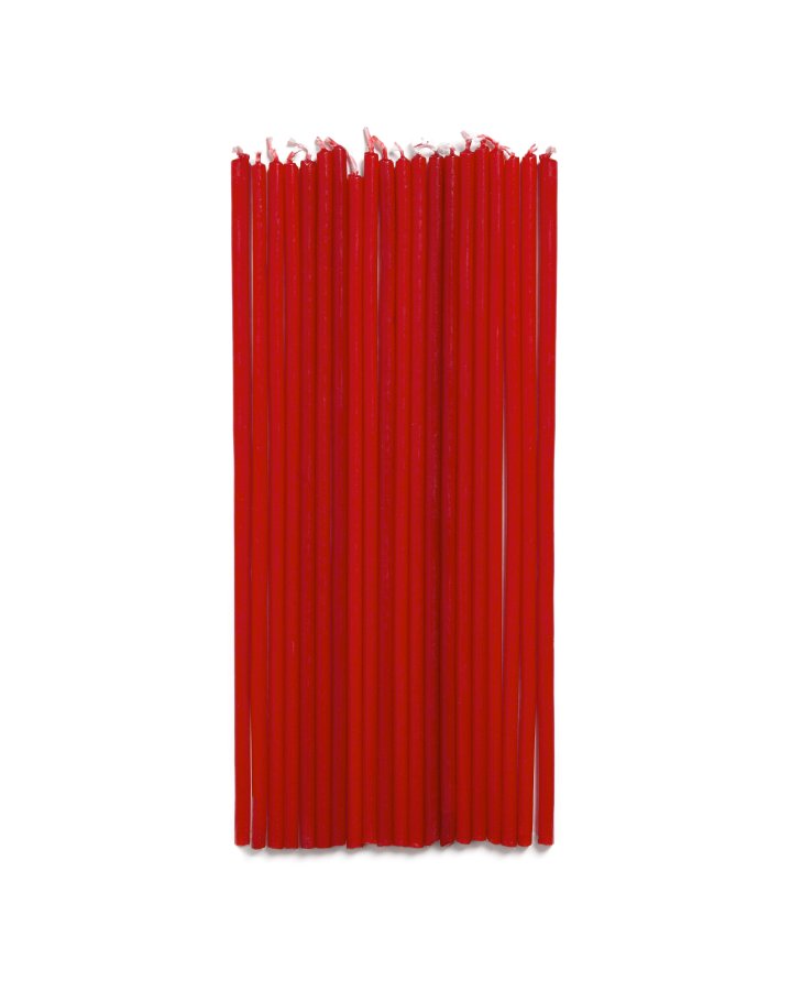 KAVE HOME Solvin r�de stearinlys (s�t med 20)