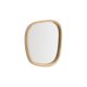 KAVE HOME Alura v�gspejl, organisk - spejlglas og natur teaktr� (45,5x47)