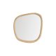 KAVE HOME Alura v�gspejl, organisk - spejlglas og natur teaktr� (45,5x47)