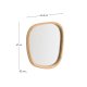 KAVE HOME Alura v�gspejl, organisk - spejlglas og natur teaktr� (45,5x47)