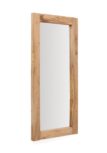 KAVE HOME Maden veggspeil, rektangulrt - speilglass og naturlig resirkulert tre (180x80)