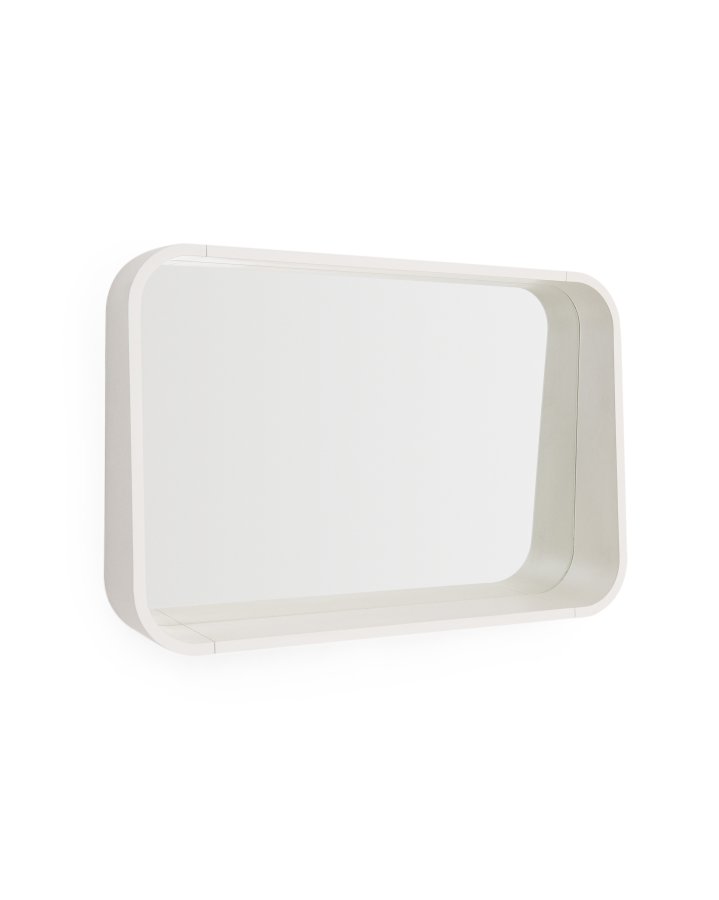 KAVE HOME Salaya-speil i lakkert beige ask laminert kryssfiner 90 x 60 cm