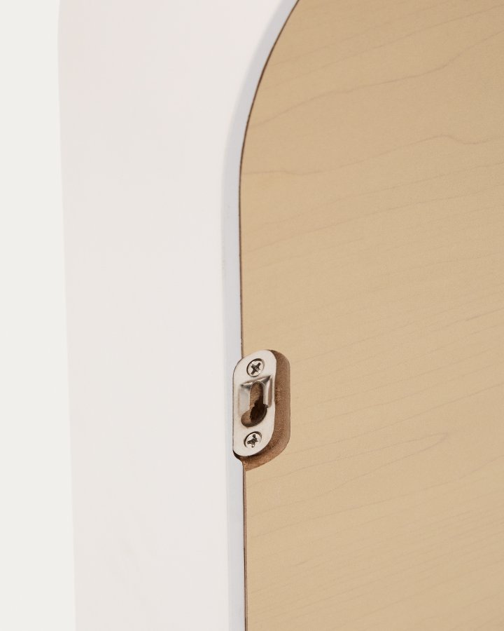 KAVE HOME Salaya-speil i lakkert beige ask laminert kryssfiner 90 x 60 cm