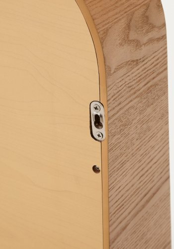 KAVE HOME Salaya ask laminert kryssfiner innrammet speil i naturlig finish, 90 x 60 cm