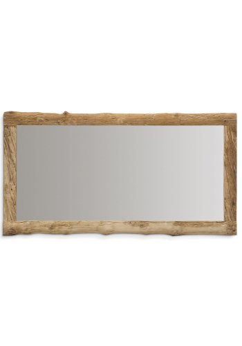 KAVE HOME Ibro veggspeil, rektangulrt - speilglass og brunt tre (105x200)