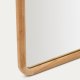 KAVE HOME Milsa v�gspejl, rektangul�r - spejlglas og natur teaktr� (55x155)