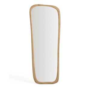 KAVE HOME Alura gulvpejl, organisk - spejlglas og natur teaktr� (158x61)