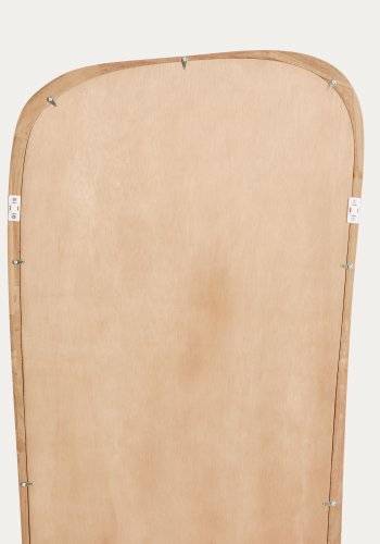 KAVE HOME Alura gulvpejl, organisk - spejlglas og natur teaktr� (158x61)