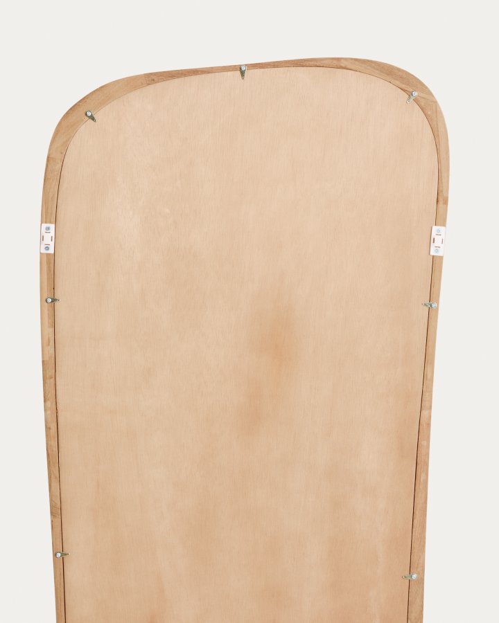 KAVE HOME Alura gulvpejl, organisk - spejlglas og natur teaktr� (158x61)