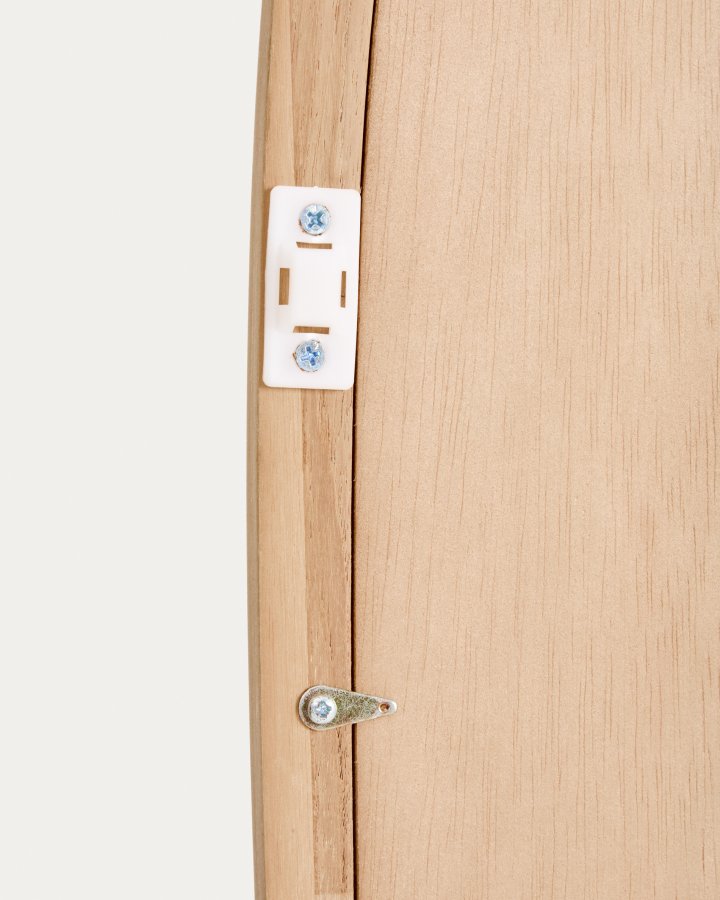 KAVE HOME Alura gulvpejl, organisk - spejlglas og natur teaktr� (158x61)