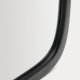KAVE HOME Alura v�gspejl, organisk - spejlglas og sort teaktr� (192x94,5)