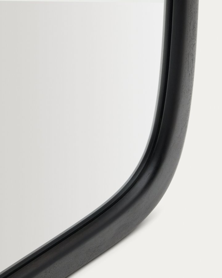 KAVE HOME Alura v�gspejl, organisk - spejlglas og sort teaktr� (192x94,5)