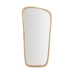 KAVE HOME Alura gulvspejl, organisk - spejlglas og natur teaktr� (94,6x192,1)