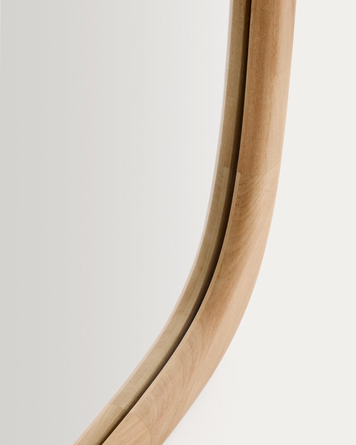 KAVE HOME Alura gulvspejl, organisk - spejlglas og natur teaktr� (94,6x192,1)