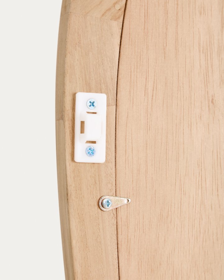 KAVE HOME Alura gulvspejl, organisk - spejlglas og natur teaktr� (94,6x192,1)