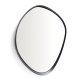 KAVE HOME v�gspejl, asymmetrisk - spejlglas og sort metal (85x93,5)