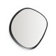 KAVE HOME v�gspejl, asymmetrisk - spejlglas og sort metal (67,5x74,5)
