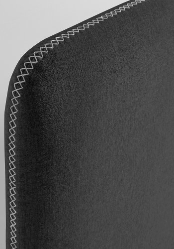 KAVE HOME Dyla sengegavl, m. aftageligt betr�k - sort stof (til 150 cm seng)