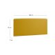 KAVE HOME Dyla sengegavl, m. aftageligt betr�k - sennepsgul stof (til 150 cm seng)