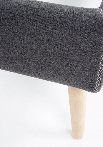 KAVE HOME Dyla sengetrekk - svart stoff (for en 90x190 cm sengeramme)