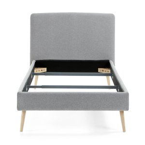 KAVE HOME Dyla sängöverdrag - grtt tyg (för en 90x190cm sängram)