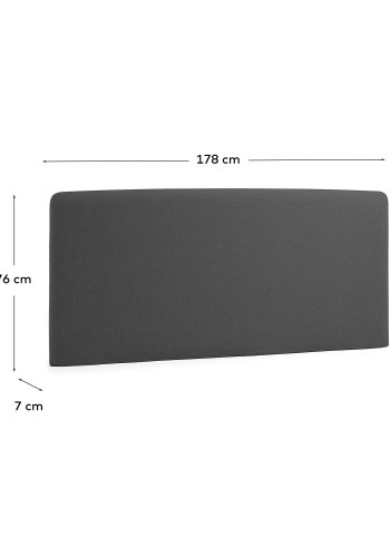 KAVE HOME Dyla sengegavl i sort for 150 cm senger