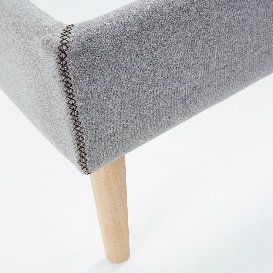 KAVE HOME Dyla sengetrekk i grtt til 160 x 200 cm madrass