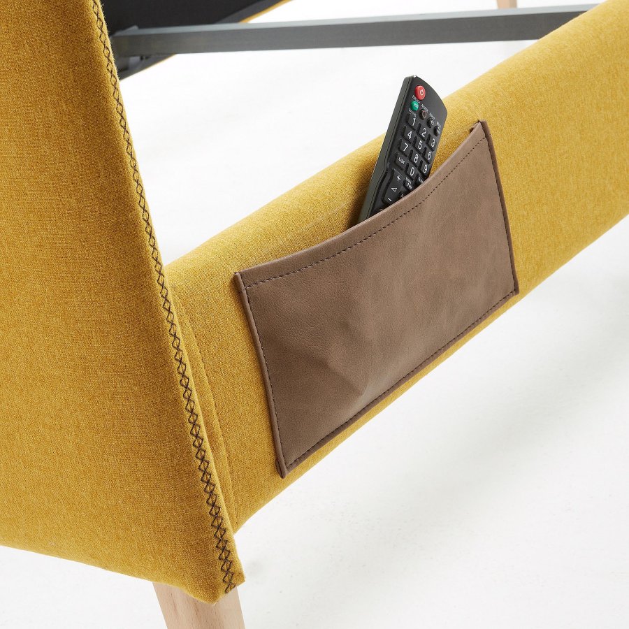 KAVE HOME Dyla sengetrekk i sennep til 160 x 200 cm madrass