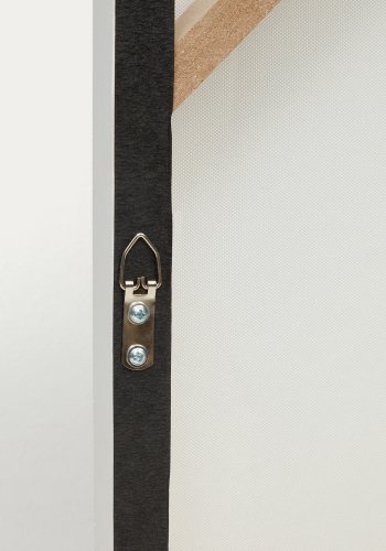 KAVE HOME Pineda abstrakt lerret i hvitt, 95 x 95 cm