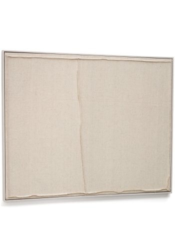 KAVE HOME Maha hvit veggteppe med horisontal linje 82 x 102 cm