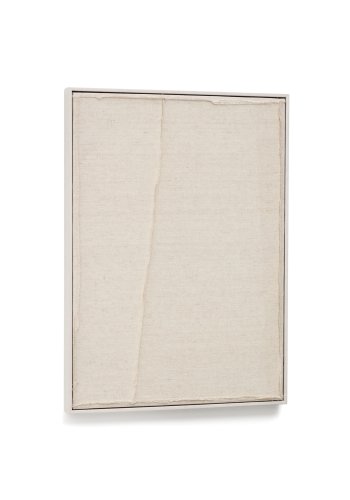 KAVE HOME Maha hvit veggteppe med vertikal linje 52 x 72 cm