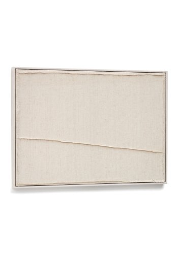 KAVE HOME Maha hvit veggteppe med vertikal linje 52 x 72 cm