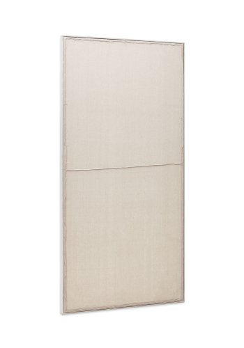 KAVE HOME Maha hvit veggteppe med horisontal linje 110 x 220 cm