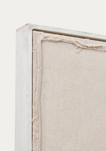 KAVE HOME Maha hvit veggteppe med horisontal linje 110 x 220 cm