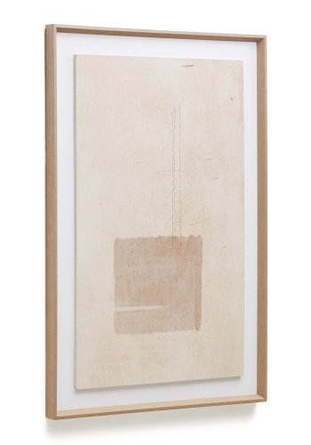 KAVE HOME Sormina-bilde med brunt kvadrat 60 x 90 cm