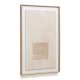 KAVE HOME Sormina-bilde med brunt kvadrat 60 x 90 cm