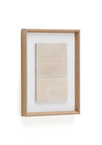 KAVE HOME Sormina-bilde med brune striper verst 30 x 40 cm